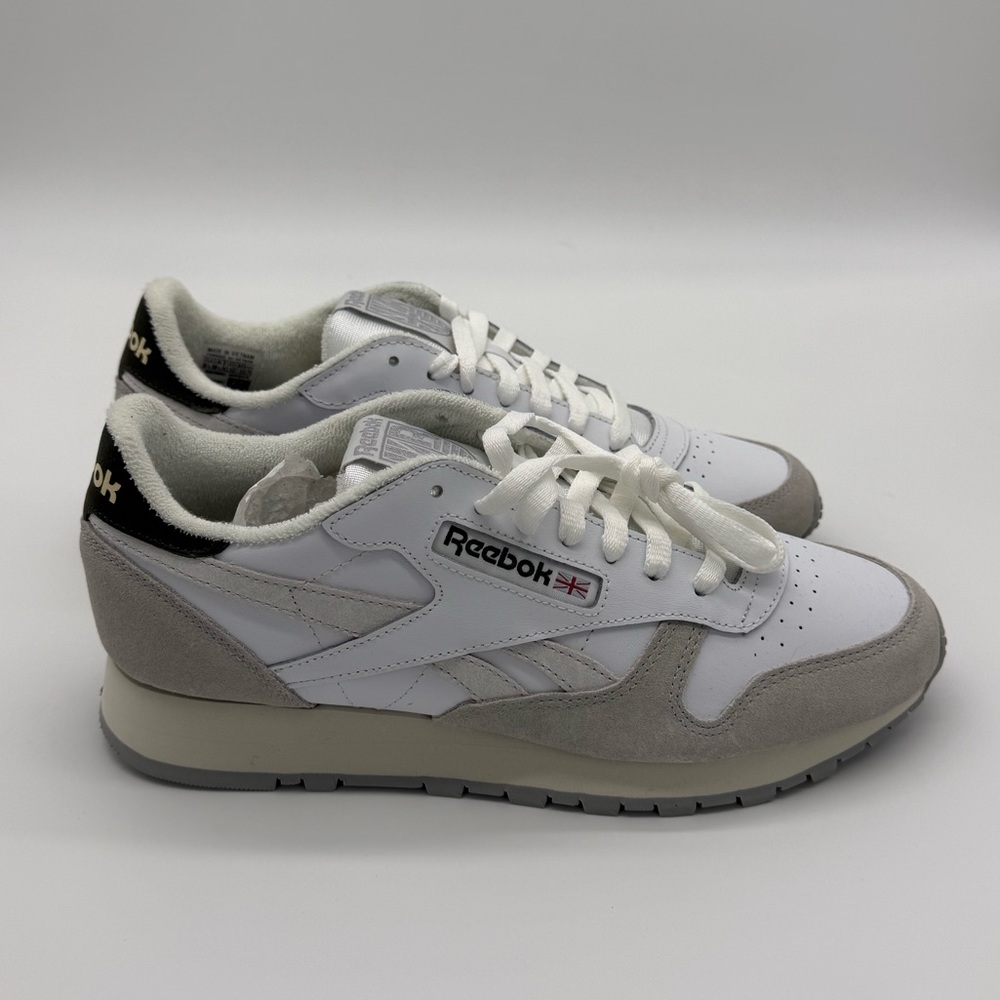 Women’s Reebok Classic White and Gray Sneakers